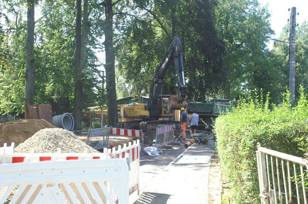 Bauarbeiten in der Kirchstraße