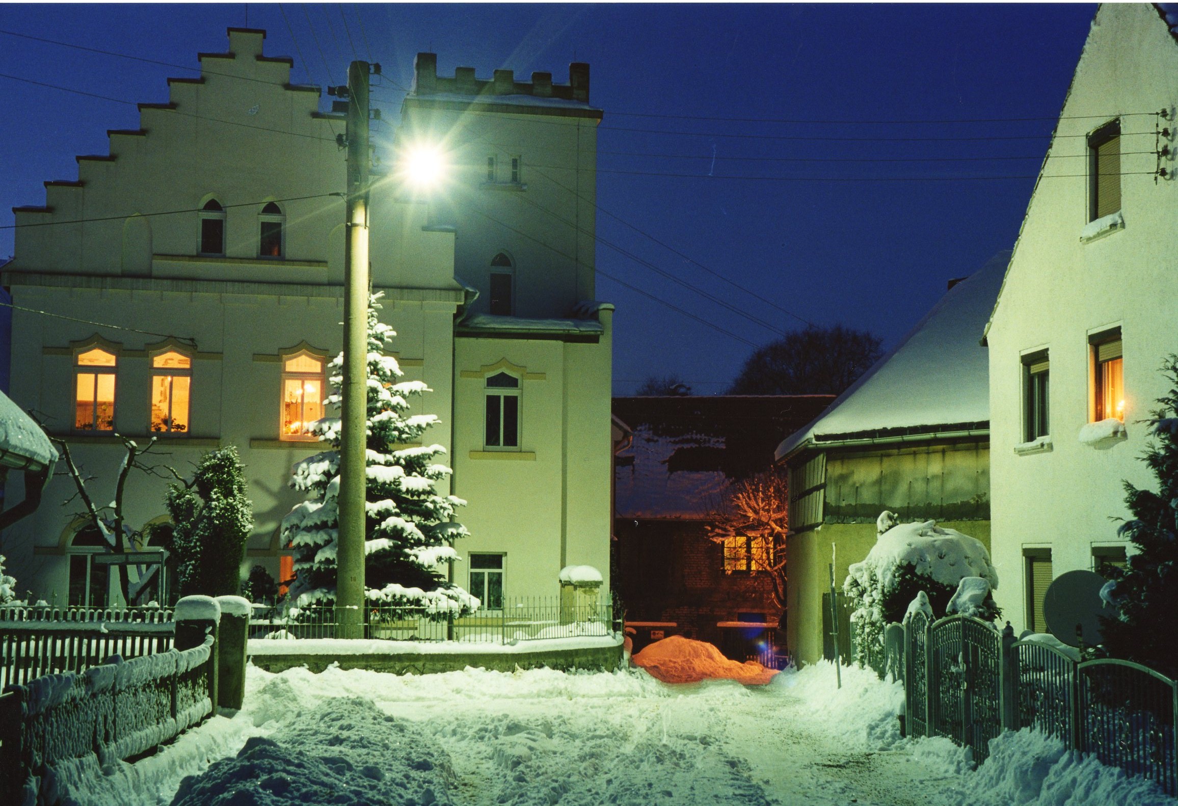 Burg im Winter